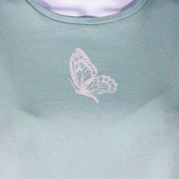 Talbots Casual Butterfly short sleeve  PM - Picture 7 of 8